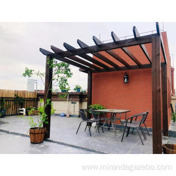 Aluminum grape trellis free standing patio pergola